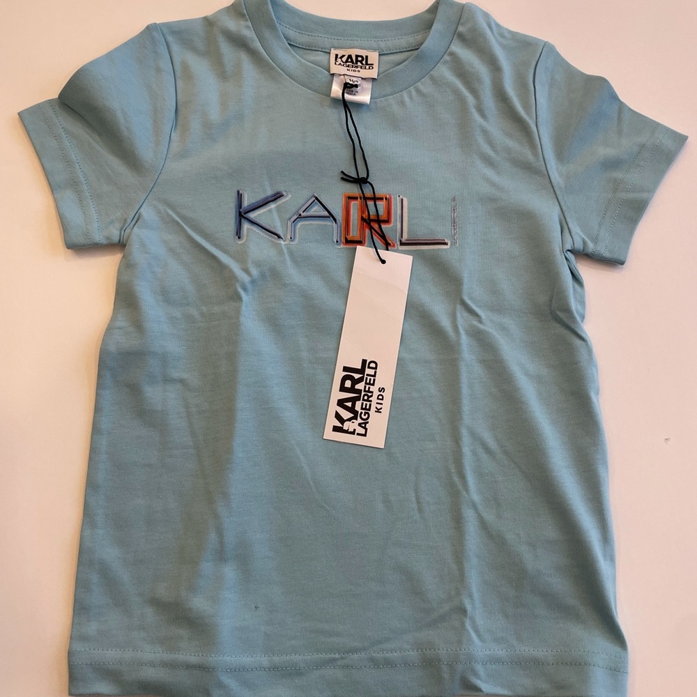 Karl Lagerfeld light blue tee